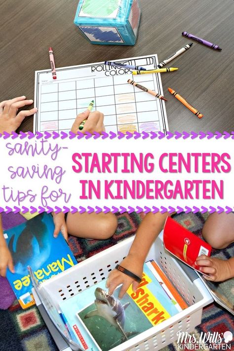 Kindergarten Check In System, Discovery Center Kindergarten, How To Run Kindergarten Centers, Kindergarten Choice Time, Student Choice Centers Kindergarten, Kindergarten Stations Rotation, Simple Literacy Centers Kindergarten, Building Center Kindergarten, September Literacy Centers Kindergarten