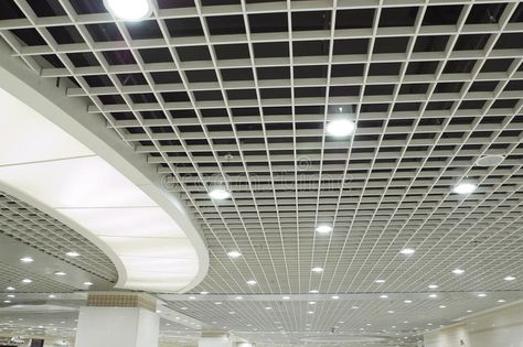 Ceiling. Modern white grid ceiling with lights , #sponsored, #white, #Modern, #Ceiling, #lights, #ceiling #ad White Mesh Ceiling, Grid Ceiling Design, All Animals Photos, Grid Ceiling, Floating Ceiling, Lounge Interior, Modern Ceiling Lights, Office Ceiling, Ceiling Grid