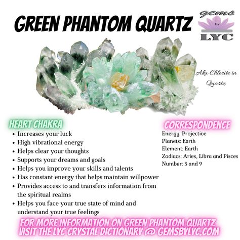 For more information on green phantom quartz. Please click the link Green Ghost Phantom Quartz, Green Phantom Quartz Meaning, Green Quartz Meaning, Phantom Quartz Meaning, Crystal Knowledge, Crystal Cards, Crystal Ideas, Green Phantom Quartz, Chakra Gemstones