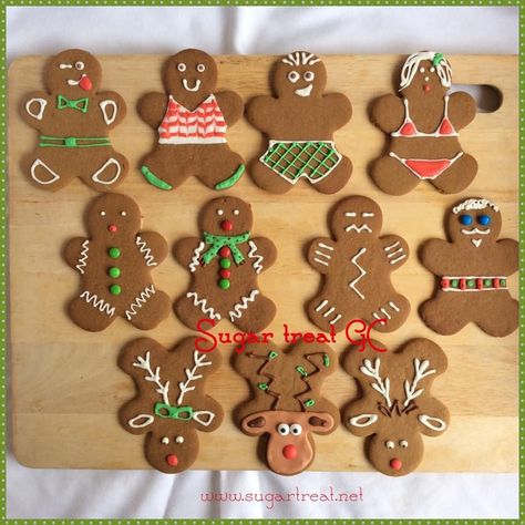 Decorated Gingerbread Cookies, Jul Kaka, Gingerbread Reindeer, Brandy Snaps, Gingerbread Cookies Decorated, Reindeer Cookies, Gingerbread Man Cookies, Xmas Cookies, Christmas Sugar Cookies