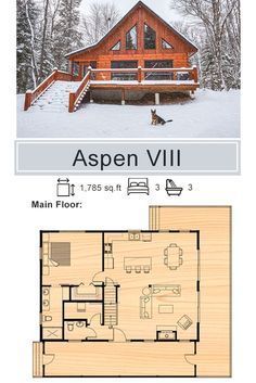 Timber Cabin Interior, Chalet Floor Plans With Loft, Cabin Designs Plans Open Floor, Floor Plans With Loft Open, Two Bedroom Cabin Floor Plans, One Bedroom With Loft House Plans, Log Cabin House Plans Open Floor, Log Cabin Plans Open Floor, House Plans With Loft Open Concept