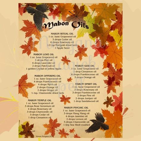 Mabon Oils Magick Oil, Book Of Shadows Pages, Cedar Oil, Autumnal Equinox, Love Oil, Eclectic Witch, Pagan Witchcraft, Wiccan Spells, Beltane