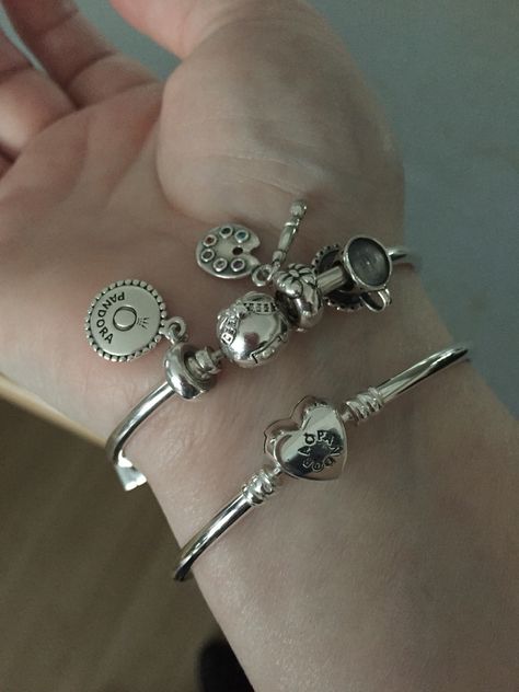 New bangle Pandora Bangle Bracelet, Pandora Bangle, Pandora Jewelry, Pandora Charms, Pandora Charm Bracelet, Bangle Bracelets, Bangles, Charm Bracelet