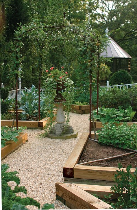 Front Garden Raised Beds, Raised Garden Beds Ideas Layout, Raised Bed Garden Layout, Garden Bed Layout, Raised Bed Garden Design, Raised Vegetable Gardens, Potager Garden, Fine Gardening, Veg Garden