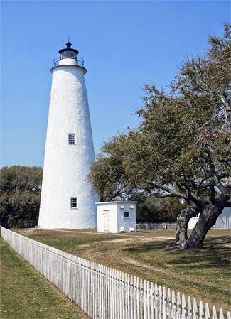 East Coast Lighthouses, Ocracoke Lighthouse, Nc Lighthouses, North Carolina Lighthouses, Famous Lighthouses, Obx Vacation, Ocracoke Island, Outer Banks North Carolina, Light House