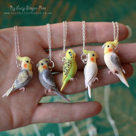 Polymer Clay Kunst, Clay Birds, Polymer Clay Figures, Polymer Clay Animals, Cute Polymer Clay, Polymer Clay Miniatures, Clay Animals, Cute Clay, Clay Miniatures