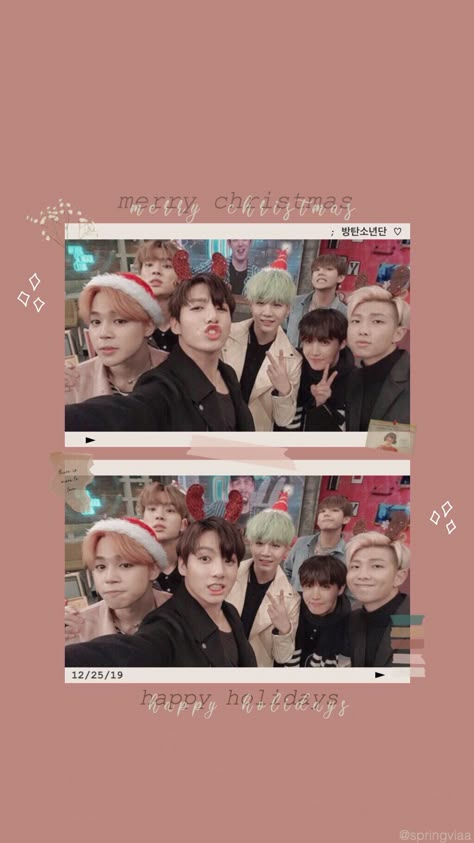 Bts Wallpaper Christmas, Bts Christmas Aesthetic, Christmas Bts Wallpaper, Bts Christmas Wallpaper, Marry Christmas Wallpaper, Christmas Bts, Christmas Captions For Instagram, Bts Aesthetics, Bts Christmas