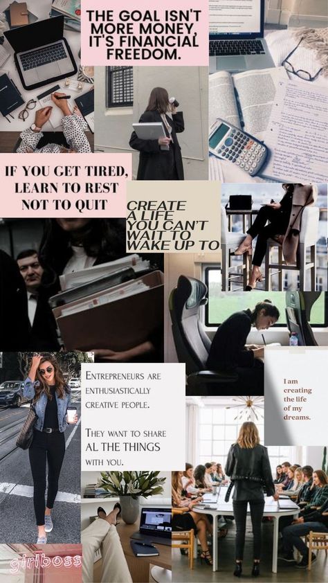 Career Vision board | Career vision board, Vision board wallpaper, Vision board inspiration Girl Boss Vision Board Wallpaper, Motivational Collage Wallpaper, Study Motivation Collage, Career Vision Board Inspiration, Study Motivation Vision Board, Study Vision Board Wallpaper, Vision Board Examples Inspiration, Vision Board Career, Wallpaper Vision Board