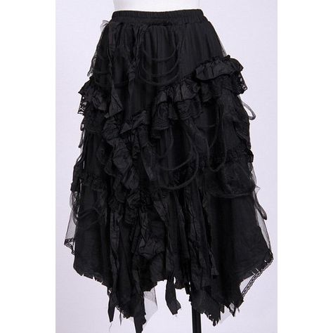 Black Goth Rock Handkerchief Hem Torn Skirt by RQBL (2.210 CZK) ❤ liked on Polyvore featuring skirts, layered skirt, black gothic skirt, ripped skirt, black skirt and gothic skirt Trill Fashion, Ripped Skirt, Handkerchief Hem Skirt, Goth Skirt, Gothic Skirt, Goth Rock, Distressed Skirt, Gothic Skirts, Outfit Png