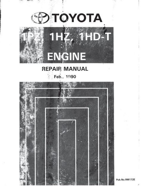 New post (PDF ONLINE  - TOYOTA 1PZ, 1HZ, 1HD-T ENGINE REPAIR MANUAL (RM172E)) has been published on ProCarManuals.com  (https://procarmanuals.com/pdf-online-toyota-1pz-1hz-1hd-t-engine-repair-manual-rm172e/) Landcruiser 100, Toyota Starlet, 80 Series, Engine Repair, Engine Rebuild, Motorcycle Engine, Best Blogs, Toyota Highlander, Pinterest Blog