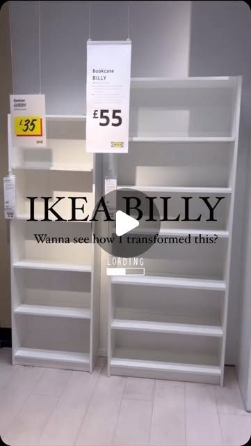 Kirsty Griffiths 🐓🇬🇧 on Instagram: "IKEA Billy Bookcase hack 🤍
•
It’s my No.1 favourite IKEA hack. Out of all the hacks I’ve done this is my favourite ❤️ 
•
Comment BILLY - and I will DM you my easy to follow STEP-BY-STEP Guide 🤍 Direct to your DM’s 
•
It could be because I get to look at it every day ? 
•
I new I wanted some sort of display shelving either side of my fireplace 🔥 but, I could not afford a skilled carpenter to build it for me. iKEA to the rescue 🛟 
•
I actually bought one of the billy bookcases from a lady round the corner for £10! I built this in January 2023 for £197 
•
#ikea #ikeabilly #ikeahack #reels #trending #trendingreels #ikeahacks #billy #billybookcase #ikeahome" Billy Bookcase Vanity, Ikea Regal Hack, Ikea Billy Corner Bookcase, Ikea Gnedby, Ikea Bookcase Hack, Ikea Billy Hack, Bookcase Hack, Billy Bookcases, Billy Bookcase Hack