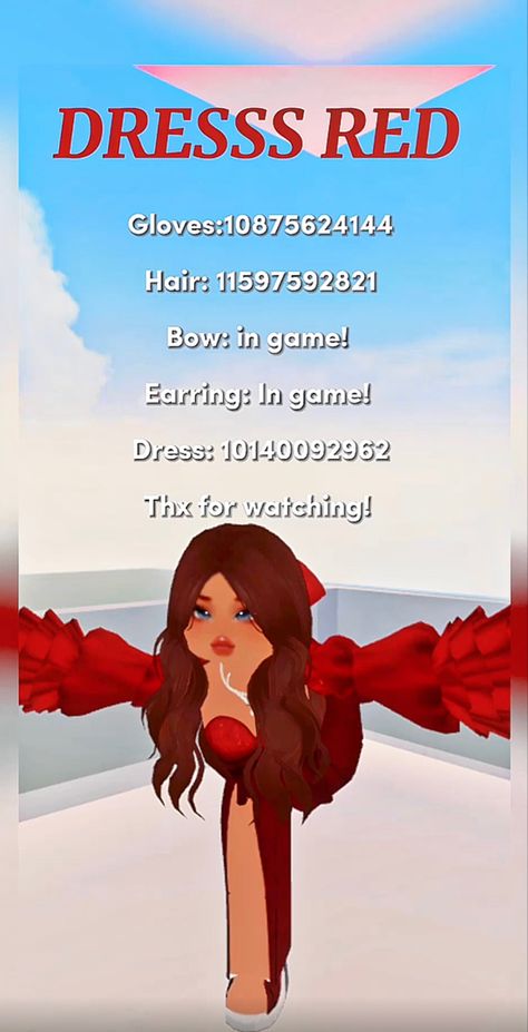 Roblox Date Night Outfit Codes, Roblox Codes Dress Red, Roblox Id Codes For Red Dress, Bloxburg Red Dress Outfit Codes, Red Prom Dress Codes Berry Ave, Barry Avenue Codes Outfit Prom Dress, Berry Avanue Codes Outfit Dress, Red Codes Brookhaven, Berry Avenue Robe Code