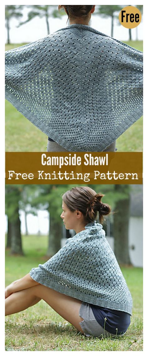 Campside Shawl Free Knitting Pattern Free Knit Shawl Patterns, Sock Blockers, Knitting Shawl, Debbie Macomber, Knitted Shawl, Free Scarf, Lace Knitting Patterns, Knitted Socks, Minecraft Pixel Art