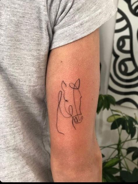 Horse Tattoo Line Art, Tattoo Horse Ideas, Minimal Horse Tattoo, One Line Horse Tattoo, Small Horse Tattoos For Women, Horse Tattoo Ideas Small Simple, Horse Line Tattoo, Tiny Horse Tattoo, Horse Tattoos For Women