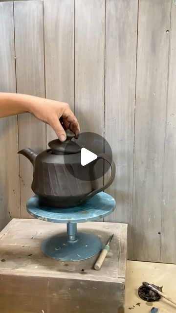 Kajsa Leijström on Instagram: "Teapot spout and handle. About 2,5x speed (and a lot edited away) Making a teapot is a time consuming task and a challenge when it comes to both design and function. A challenge I enjoy! 
#keraleij_potteryvideo" Teapot Spout, Handmade Teapot, Ceramic Teapots, Challenge Me, May 11, Tea Pots, Things To Come, Ceramics, On Instagram