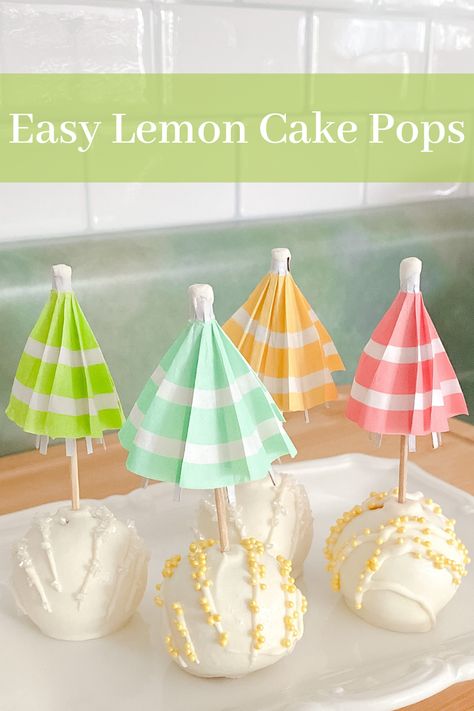 Frozen Cake Pops, Cake Pop Holder, Box Lemon Cake, Lemon Cake Easy, Moist Lemon Cake, Cream Cheese Frosting Cake, Cake Pop Stands, Smooth Cake, Cake Pop Sticks