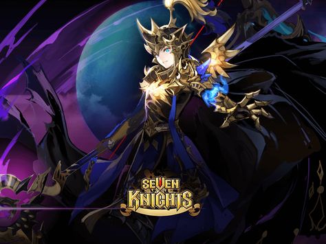 Seven Knights Dellons Wallpaper Knight Rpg, Seven Knights, 7 Knight, Seven Knight, Game Mobile, Guild Wars, Dark Knight, Mobile Game, Knights