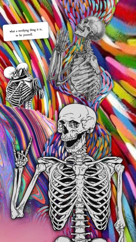 #skeleton #abstract #colorful #animatedshuffle #myfirstshuffle #rainbow #quotes #vibes #color #wallpaper Rainbow Quotes, Color Wallpaper, Trippy Wallpaper, Your Aesthetic, Skeleton, Rainbow, Energy, Quotes, Color