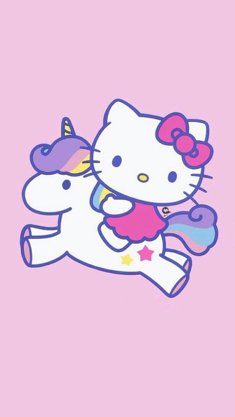 Hello Kitty Unicorn, Hk Wallpapers, Pink Hello Kitty Wallpaper Iphone, Unicorn Room, Unicorn Wallpaper, Hello Kit, Kitty Drawing, Hello Kitty Party, Hello Kitty Drawing