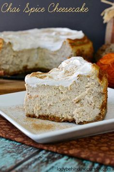 Bring some spice into your life with this Chai Spice Cheesecake! #cheesecake #recipes #dessert #ladybehindthecurtain Chai Cheesecake Recipe, Chia Cheesecake, Saddest Word, Chai Cheesecake, Spiced Cheesecake, Spice Cheesecake, Chai Spices, Spiced Chai, Chai Spice