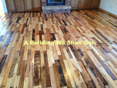 What an incredible pallet repurposing idea - beautiful wood floors! This is a project to definitely see, even if you don't plan to have new floors as it provides so much inspiration for old pallets and ways to use old pallets.  Great job  @bobesue Diy Wooden Floor, Wood Pallet Flooring, Pallet Flooring, Pallet Accent Wall, Pallet Floors, Diy Wood Floors, Pallet Home Decor, Diy Pallet Sofa, Pallet Designs