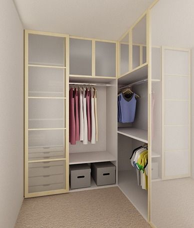 Closet Designs U Shape, L Shaped Closet Designs Walk In, Wardrop Ideas Bedrooms, L Shape Walk In Wardrobe, L Shape Cupboard Design, L Shape Closet Design, L Wardrobe Design, L Shape Closet Ideas Walk In, Wardrobe Interior Design Shelves