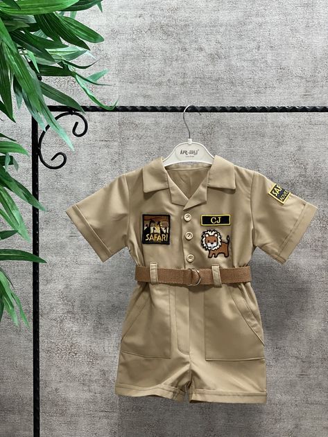 Safari Birthday Party Outfit, Safari Baby Outfit, Baby Safari Outfit, Safari Explorer, Safari Birthday Party Decorations, Safari Costume, Safari Outfit, Safari Theme Birthday, Mickey Safari