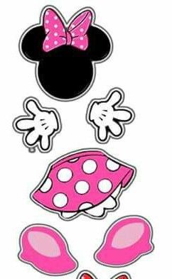 Minnie Mouse Room Decor, Minnie Mouse Template, Minnie Mouse Printables, Magic Birthday Party, Mickey Mouse Crafts, Mickey Mouse House, Minnie Mouse Skirt, Minnie Mouse Birthday Party Decorations, Fiesta Mickey Mouse