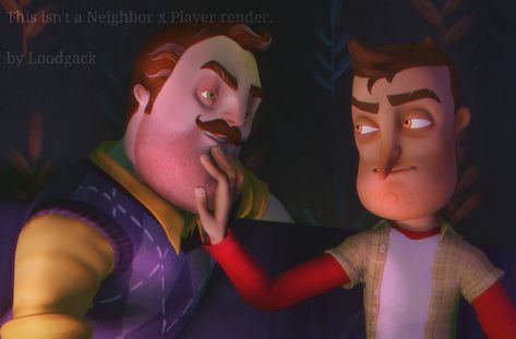 Hello Neighbor X Nicky, Hello Neighbor Fanart, Hello Neighbor Game, Friendly Rivalry, Dark Academy, Hello Neighbor, Ship Drawing, Indie Horror, Horror House