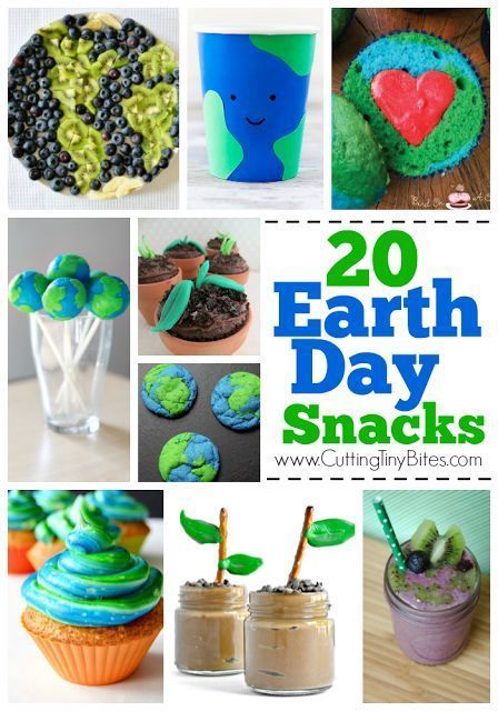 20 Earth Day Snacks for Kids! Fun choices for toddlers, preschoolers, older kids, and adults! Cookies, cupcakes, fruit, healthy choices, and more! Earth Day Snacks, How To Make Earth, Cupcakes Fruit, Earth Day Projects, Recycled Crafts Kids, Snacks For Kids, Earth Day Crafts, Earth Day Activities, Arbour Day