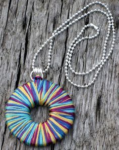 Washer Crafts, Washer Jewelry, Hardware Jewelry, Cool Ideas, Upcycled Jewelry, A Necklace, Diy Schmuck, Bijoux Diy, Fabric Jewelry