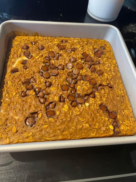 Pumpkin Oatmeal Bake, Ww Sweets, Raspberry Salad, Weight Watchers Pumpkin, Oatmeal Bake, Pumpkin Oats, Weight Watchers Recipes, Breakfast Bites, Points Recipes