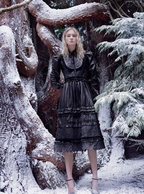 Nastya Sten Gucci Stuff, Rodney Smith, Black Ruffle Dress, Ruffle Trim Dress, Lily James, Harper’s Bazaar, Alessandro Michele, Frozen 2, Trend Fashion