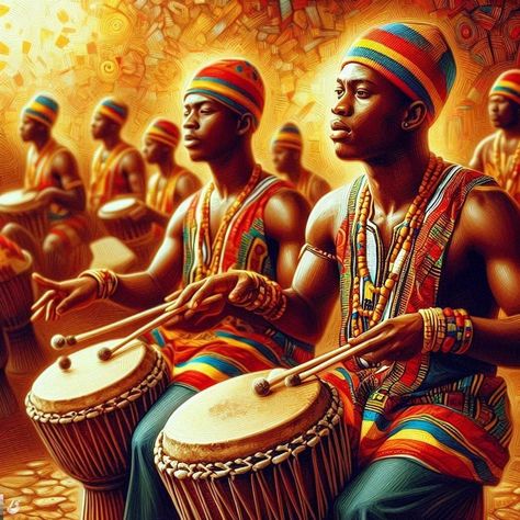 African Dancers, Life In Ancient Egypt, Africa Art Design, Dancing Art, Pride Art, African Dance, African Paintings, African Spirituality, Drum Lessons