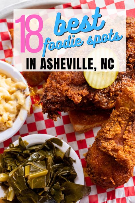 Looking for the best restaurants in Asheville? This list by a NC local shows you where to eat in Asheville for every occasion. From farm-to-table to the biggest biscuits you'll ever see, there's a restaurant in Asheville to satisfy your cravings. Enjoy these Asheville restaurants and let us know which ones you liked! #Asheville #AshevilleNC #northcarolina #NC #wheretoeatinAsheville #ashevillerestaurants Asheville North Carolina Restaurants, Asheville Nc Places To Eat, Ashville Nc Restaurants, Food In Asheville Nc, Best Places To Eat In Asheville Nc, Restaurants In Asheville Nc, Asheville Nc In November, Asheville In The Fall, Dinner In Asheville Nc