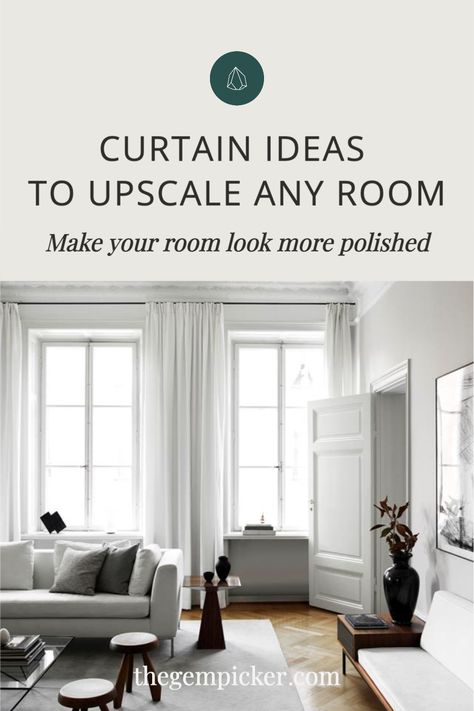 A room without curtains can look pretty bare. I've rounded up some curtain ideas that will make any room look chicer and cozier. Let's see Floor To Ceiling Curtains, Color Block Curtains, Curtains Pictures, Above The Sink, Ceiling Curtains, Types Of Curtains, Cool Curtains, Curtain Ideas, Cafe Curtains