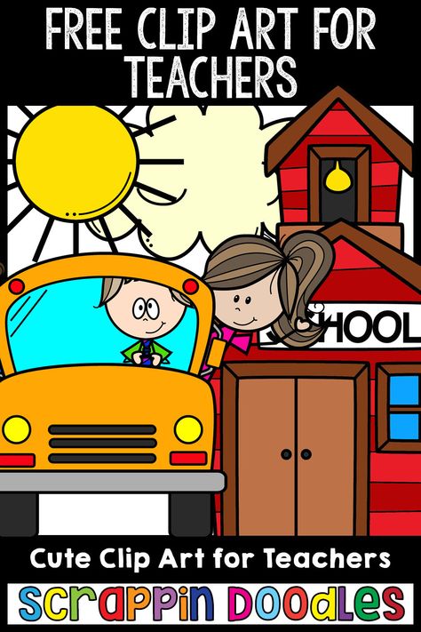 Free Clip Art Downloads, Free Teacher Clipart, Melonheadz Classroom, Free School Clipart, School Bus Clip Art, Melonheadz Teacher, Free Clipart For Teachers, Free Clipart Downloads, Super Hero Activities