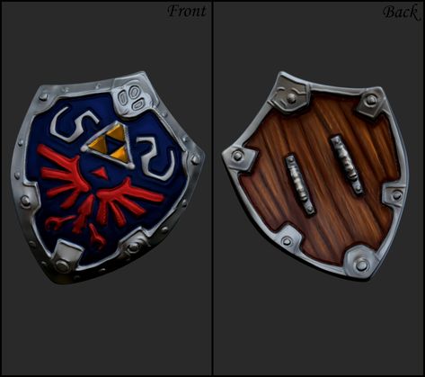 Link's shield in 3D. #hyrule #hylianshield #hylian #legendofzelda Legend Of Zelda, In 3d, Quick Saves