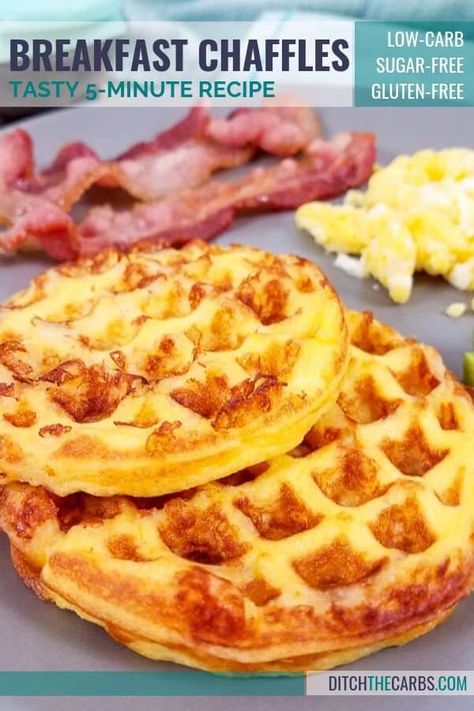 Healthy Breakfast Chaffles, Low Carb Zero Sugar Recipes, No Flour Chaffle, Keto Chaffles Low Carb Breakfast, Chaffle Recipes Easy Breakfast, Chaffles Recipe Breakfast, Zero Carb Breakfast, Breakfast Chaffle Recipe Keto, Chaffles Recipe Keto Easy