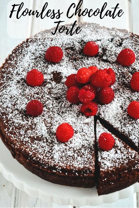 Chocolate Almond Torte, Flourless Baking, Almond Torte, Flourless Chocolate Torte, Chocolate Almond Cake, Cooking Curry, Cheesecake Oreo, Flourless Cake, Chocolate Torte