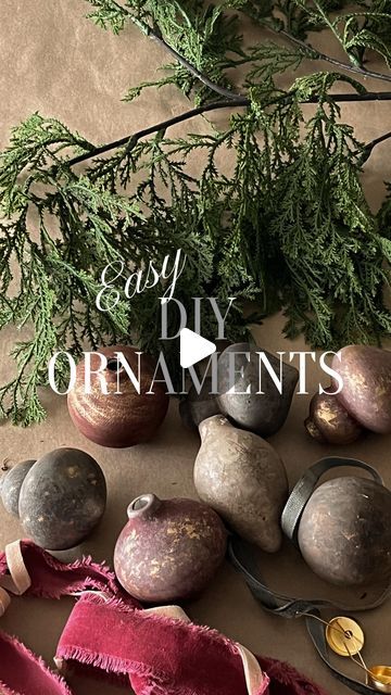 Amanda West on Instagram: "Posting this DIY every single year because they’re my favorite ornaments!! 

DIY ORNAMENTS
1. Grab these ornaments from Hobby Lobby! They are in the crafts section 
2. Paint the ornaments to your desired colors
3. When the ornaments are dry - add some Rub n Buff for some gold texture 
4. Spray paint the tops 
5. Add some new velvet ribbon!
 
Tag me if you make these!! 

#christmasdecor #christmasornaments #diychristmas #diyornaments #christmastree #holidaydiy #holidaydecor #diyhomedecor" Bandana Christmas Ornaments, Diy Painted Christmas Ornaments, Amanda West, Christmas Florals, Instagram Posting, Rub N Buff, Antique Christmas Ornaments, Homemade Ornaments, The Crafts