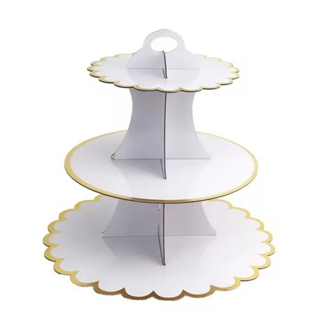 3-Layer Cake Stand Afternoon Tea Wedding Plate Party Tableware Disposable Birthday Tower Suitable for - AliExpress 15 Cardboard Cake Stand, Afternoon Tea Wedding, 3 Tier Cupcake Stand, Cupcake Display Stand, Dessert Display Stand, Diy Cake Stand, Cake Rack, Cake Stand Display, 3 Tier Cake Stand