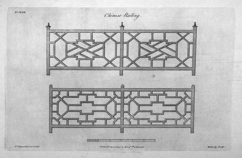 chippendale balustrade - Google Search Chinese Staircase, Chippendale Design, Chippendale Furniture, Cnc Pattern, Home Fencing, Chippendale Chairs, Chinese Chippendale, Porch Railing, Staircase Railings