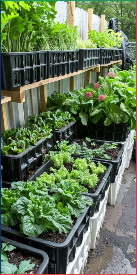 Indoor Veggie Garden, Unique Raised Garden Beds, Raised Bed Garden Design, Vertical Vegetable Garden, Small Vegetable Gardens, Vegetable Garden Planning, Vegetable Garden Diy, Veg Garden, Home Vegetable Garden