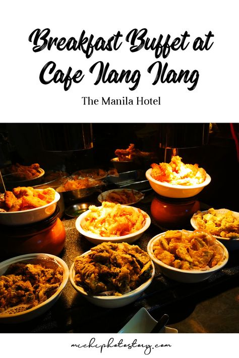 If you are going to stay at The Manila Hotel, enjoy your breakfast buffet at Cafe Ilang Ilang  #mpsfoodtrip #buffet #breakfast #hotelreview #hotelrestaurant #hostelstaycation #foodadventure #foodlover #travelandeat #themanilahotel #cafeilangilang Philippine Breakfast, Filipino Breakfast Buffet, Filipino Breakfast Ideas Philippines, Filipino Breakfast Platter, Manila Restaurants, Filipino Breakfast, Dessert Station, Canadian Bacon, Breakfast Buffet