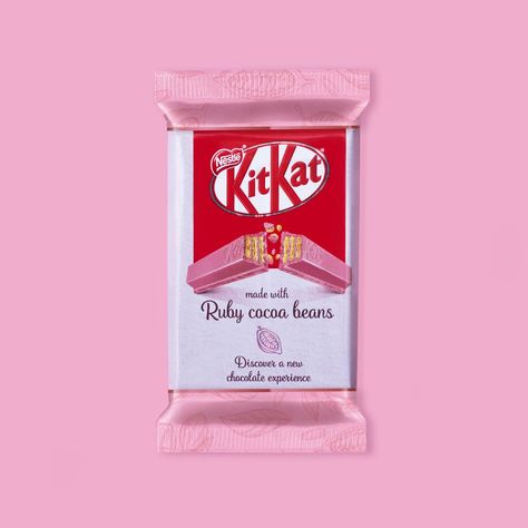 KITKAT Ruby on Packaging of the World - Creative Package Design Gallery Pocky Sticks, Ruby Chocolate, Clothing Packaging, Creative Package, Packaging Designs, Chocolate Packaging, Kit Kat, Creative Packaging Design, Typographic Design