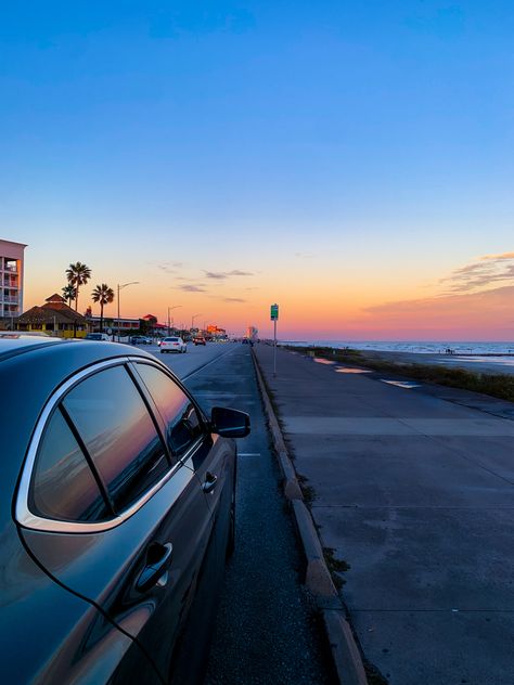 Galveston texas beach sunset landscape nature photo Texas Beach Aesthetic, Galveston Beach Aesthetic, Galveston Texas Aesthetic, Galveston Aesthetic, Galveston Texas Beach, Beach Sunset Landscape, Beach Sunset Aesthetic, Texas Trip, Galveston Beach