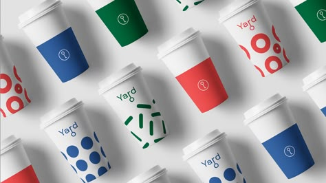 Paper Cups Design, Cup Coffee Design, Drink Cup Design, Cup Packaging Design, Paper Cup Design, Drinks Packaging Design, Cafe Branding, Art Cafe, Creative Advertising Design