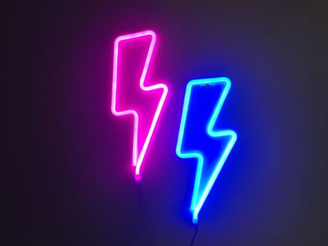 Blue Lightning Bolt Wallpapers - Top Free Blue Lightning Bolt Backgrounds - WallpaperAccess Lightning Drawing, Pink Neon Lights, Blue Neon Lights, Neon Aesthetic, Neon Wallpaper, Interior Modern, Pink Neon, Neon Light Signs, Photo Wall Collage