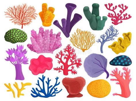 Sea Coral Vector Illustration on White Background. Vector Cartoon Set Icon Seaweed. Isolated Cartoon Set Icon Sea Coral. Stock Vector - Illustration of botanical, decoration: 177298743 Coral Vector, Botanical Decoration, Christmas Advent Calendar Diy, Underwater Art, Mermaid Theme Party, Sea Coral, Diy Advent Calendar, Plants Vs Zombies, Mermaid Theme